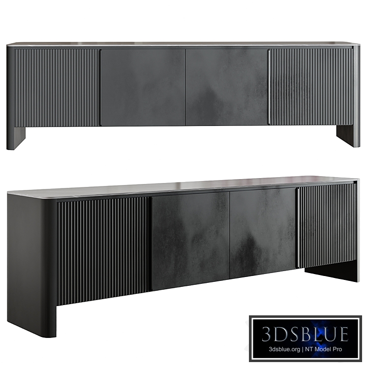 TV stand Modern Stone Media Console