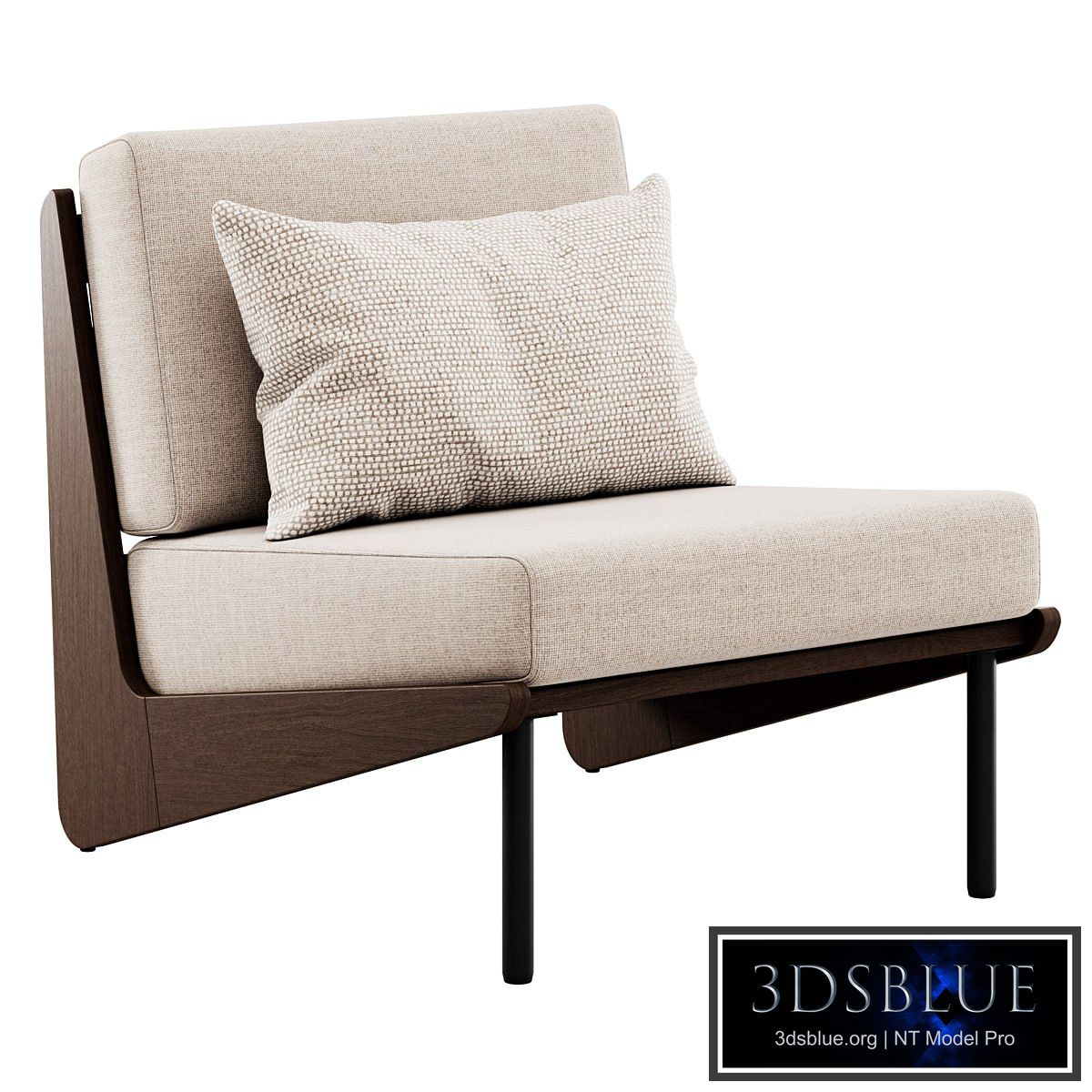 Kinney Teak Lounge Chair by Crate and Barrel