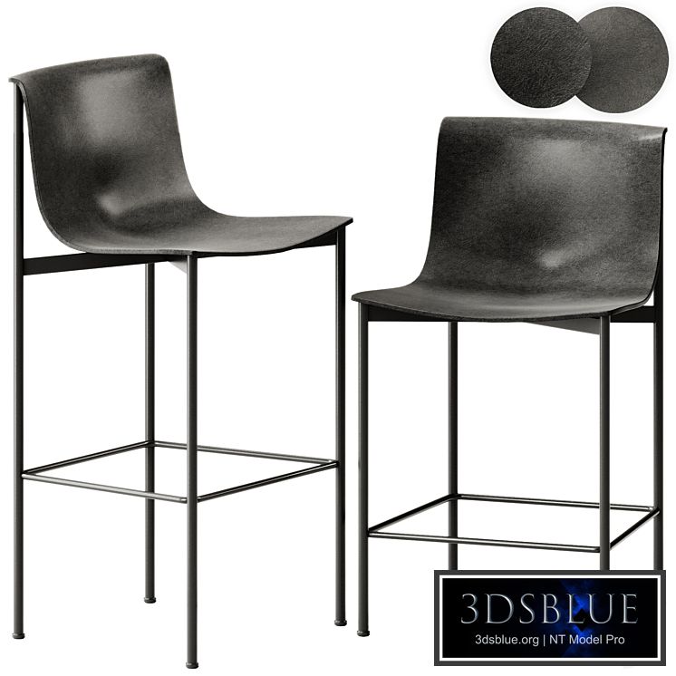 Lema Ombra Leather High Stool