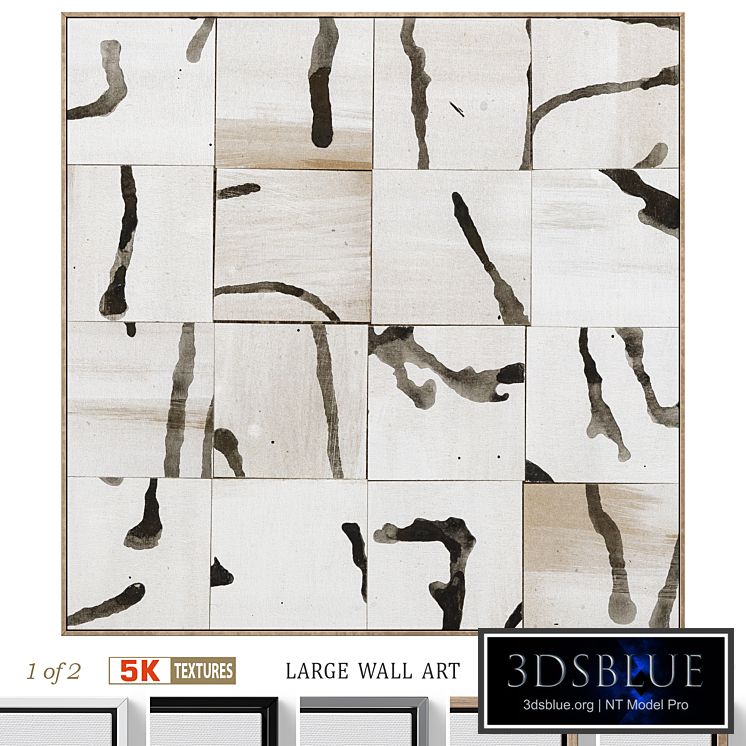 Large Abstract Neutral Wall Art C-921