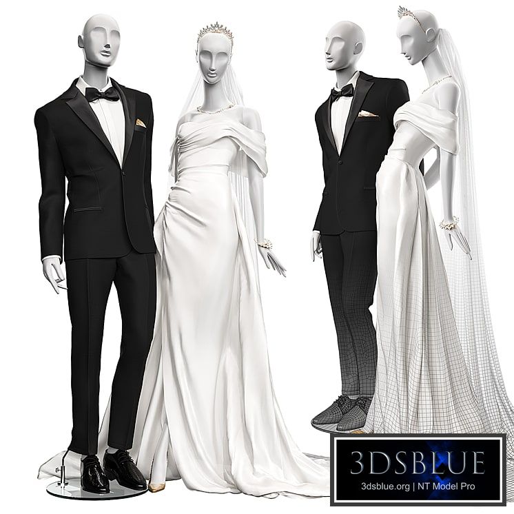 Wedding clothes on mannequins 001