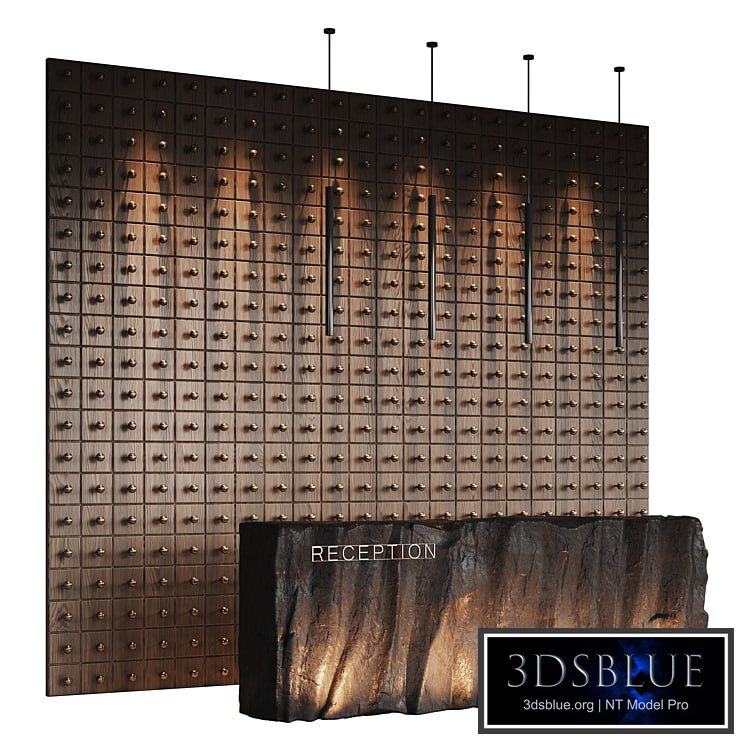 Reception desk natural rock 2