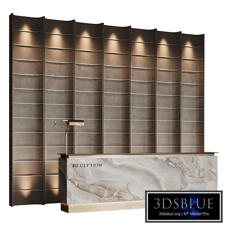 Beige marble hotel reception