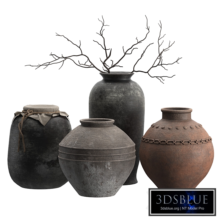 Artisan Rustic Vases set