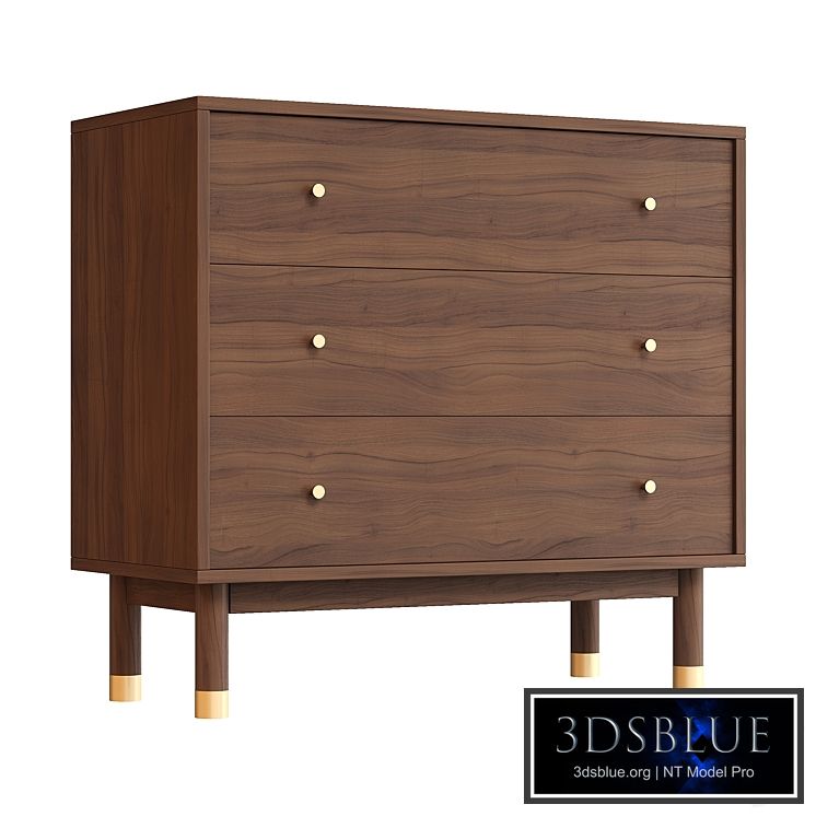 Lambro three-drawer chest of drawers by La Redoute