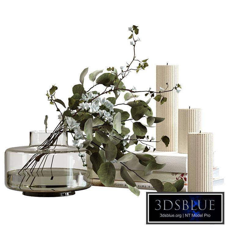 Decorative set with candles