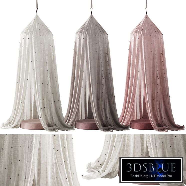 392 CB2 Temple Star Kids White Canopy by Crate&kids 00