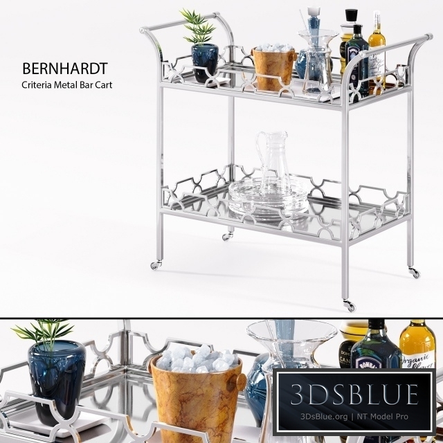 Bernhardt - Criteria Metal Bar Cart