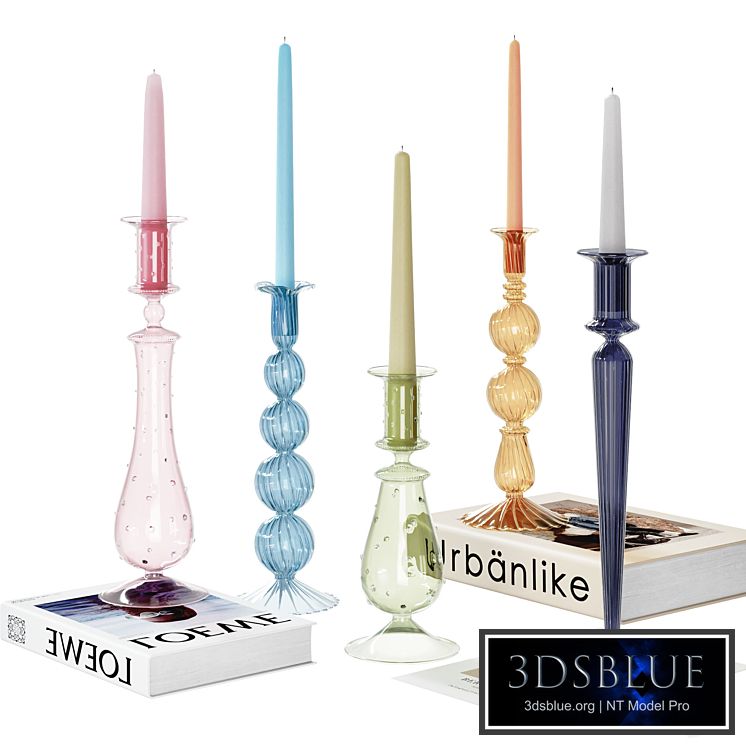 Decorative set with candles