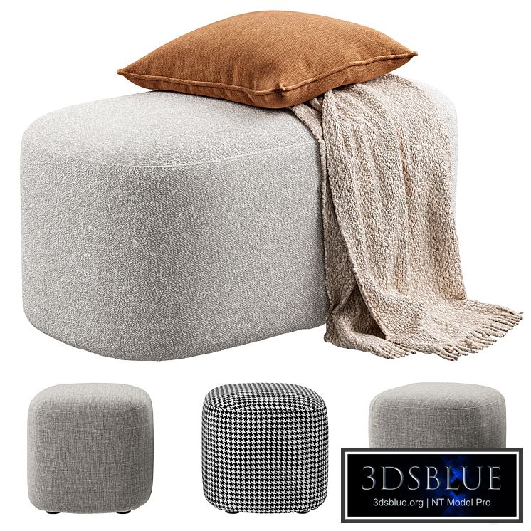 Vorsen - Round Ottoman Stool