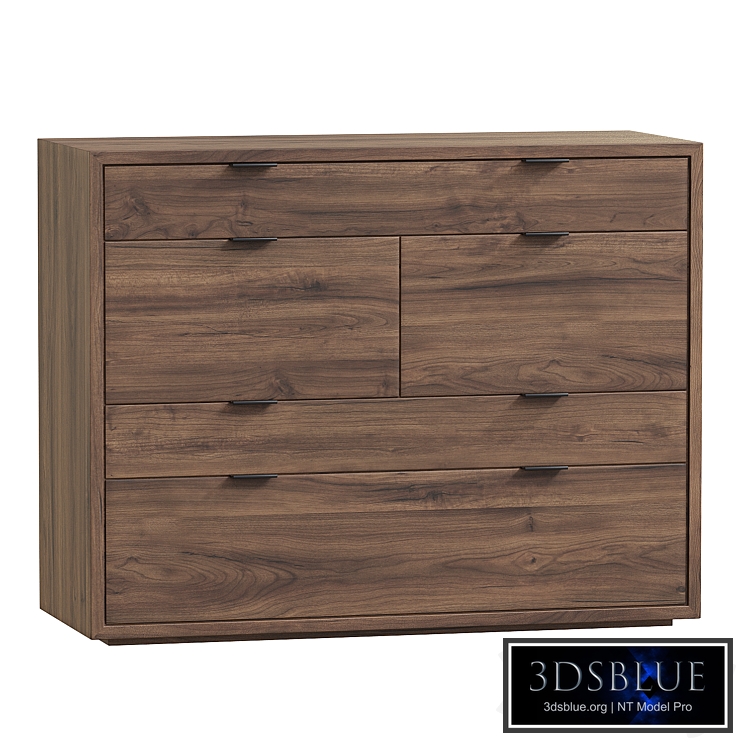 Senson Solid walnut chest of drawers