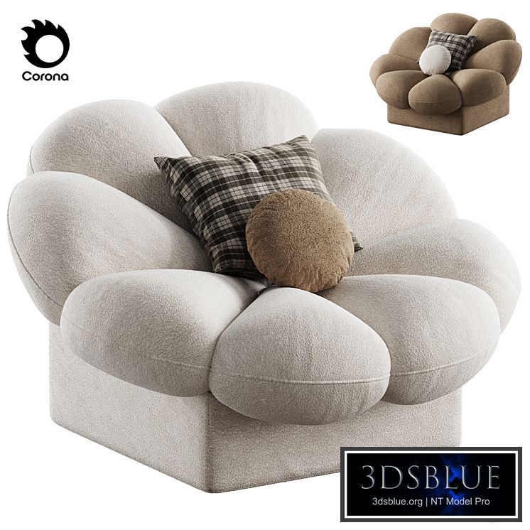 flower shape armchair