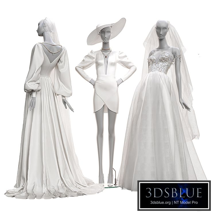 Wedding clothes on mannequins 002