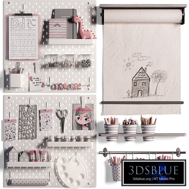 Ikea SKADIS Pegboard for Teenagers and Kids 04