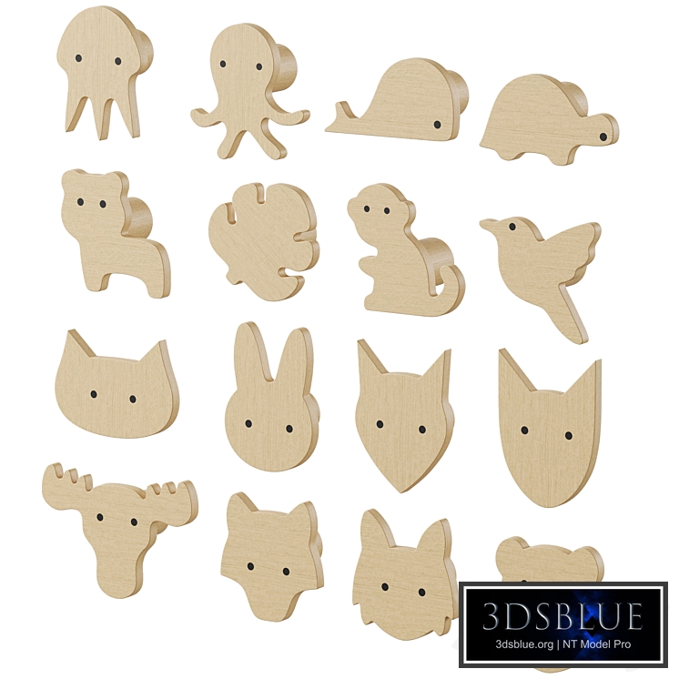 Children&#39;s furniture handles and wall hooks