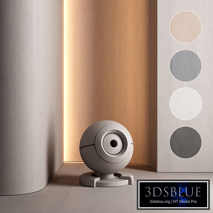 Decorative wall plaster paint colors set 06