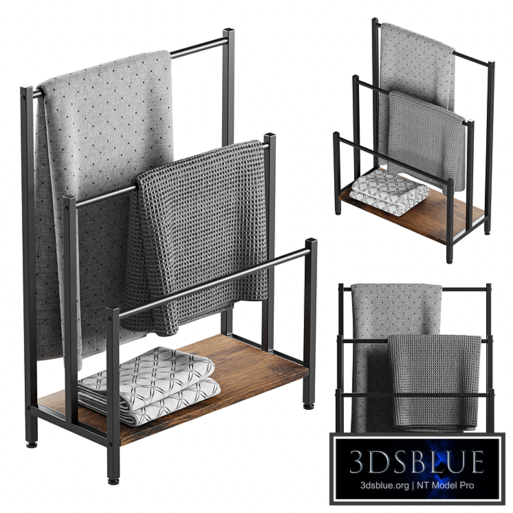 Freestanding rack for towels and blankets HOOBRO