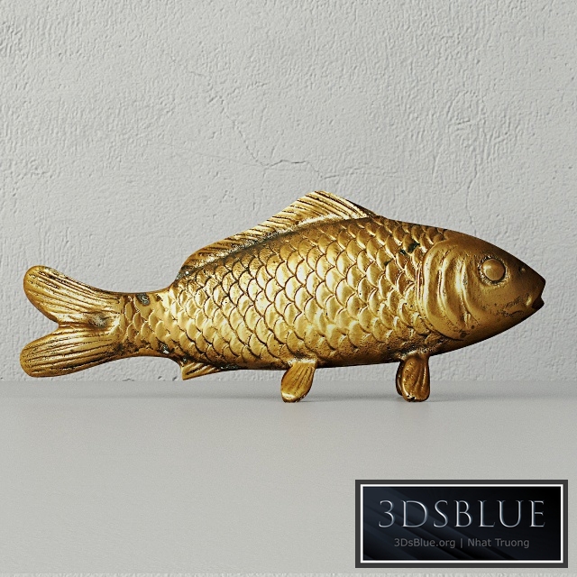 1960s Brass Koi