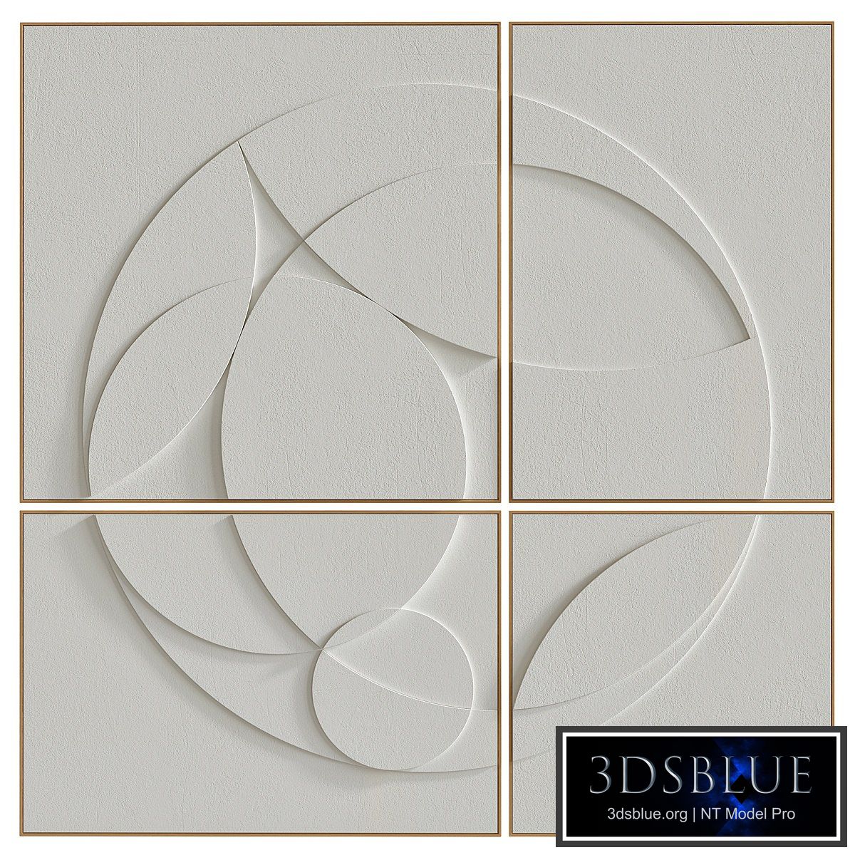 Decorative set of art paintings #54