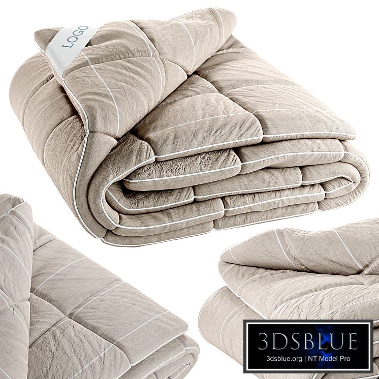 Folded Duvet with Label