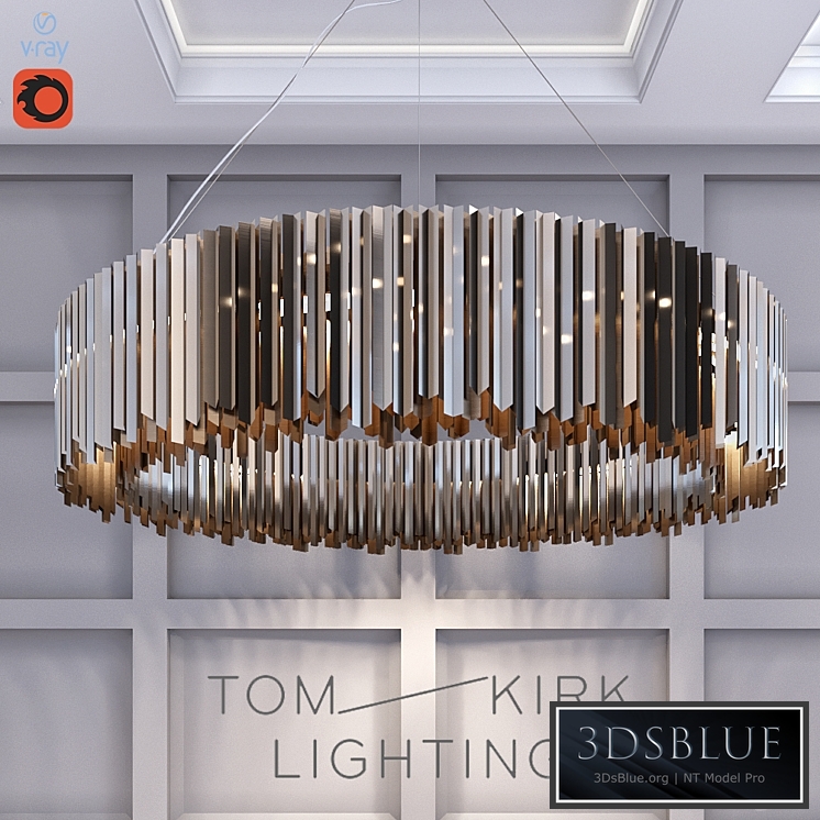 Tom Kirk Llighting Facet Chandelier