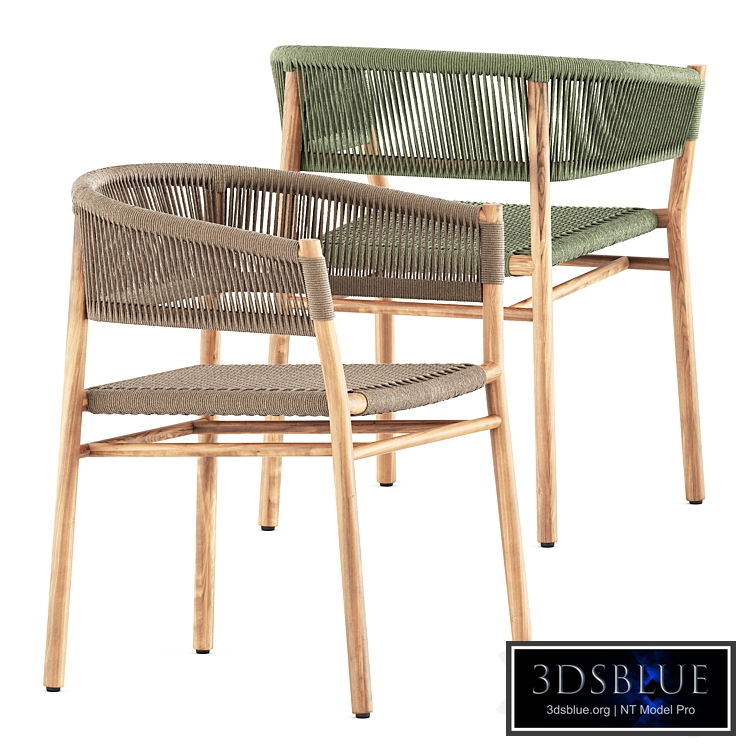 Kilt Dining armchair by Ethimo