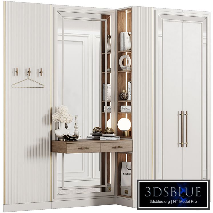 Entrance hall modular in neoclassical style 06