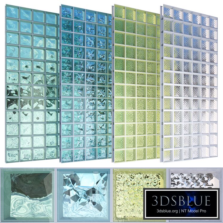 Glass block set 01