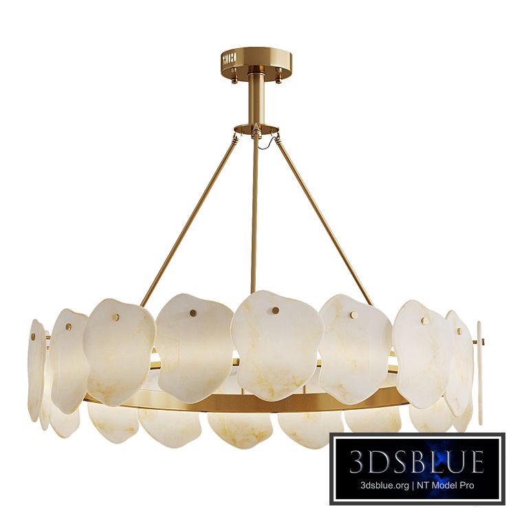 Chandelier Marble Lucretia Marble Round Chandelier 80 cm