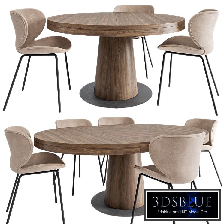 Granada dining table and Hamilton chair