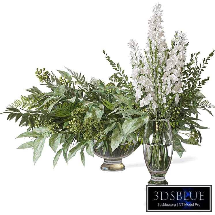 Flower Set 064 Green bouquet