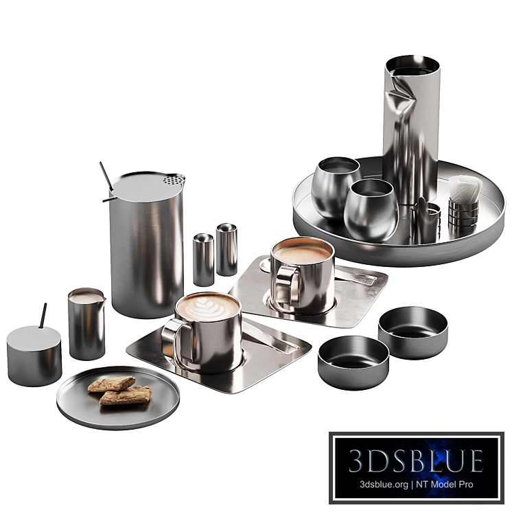 407 eat and drinks decor set 06 metal coffee and water kit for cafe
