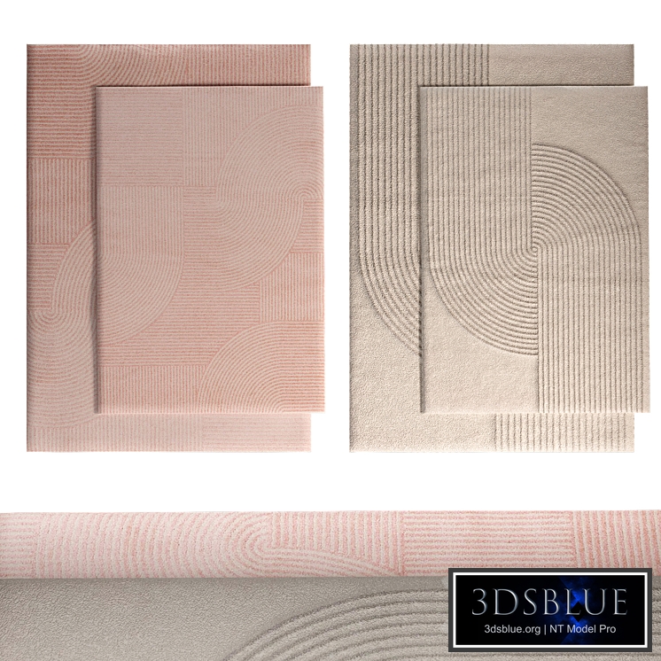 Set of 4 carpets from ASIATIC LONDON series Pembroke