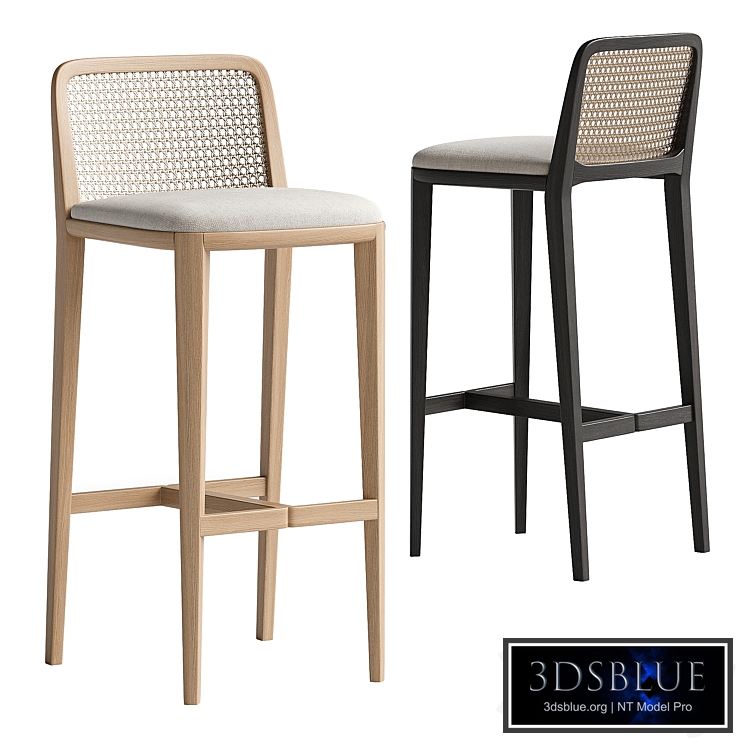 Minimal Style Solid Wood Stool Bar