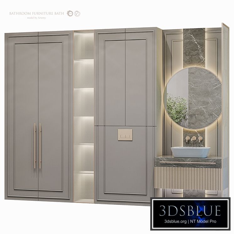 Bathroom furniture set 58