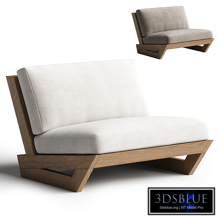 SUNSET TEAK OUTDOOR LOUNGE CHAIR