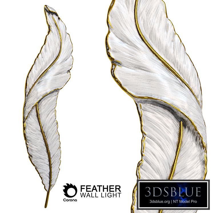 Feather Wall Light