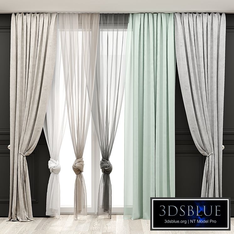 Curtains with moldings 514C