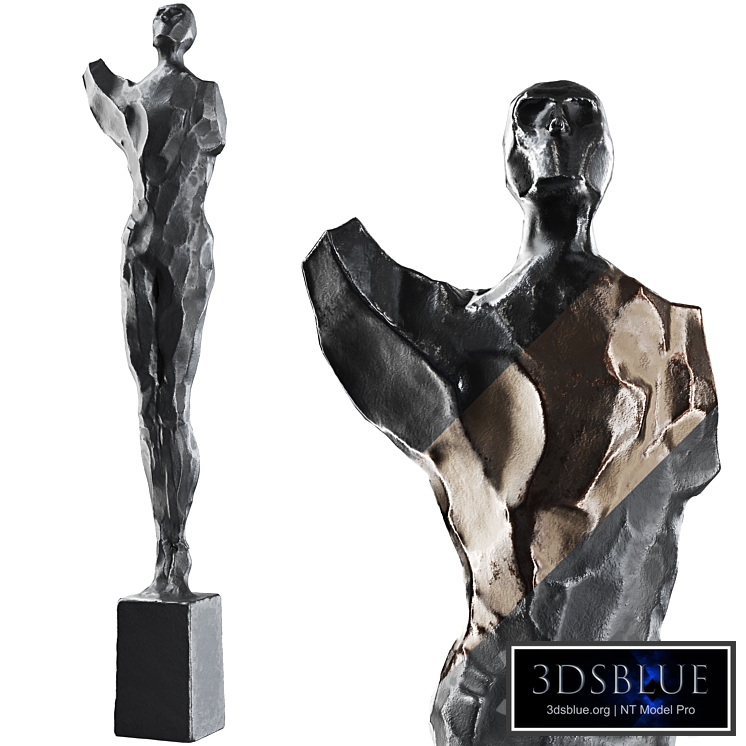 Sculpture Frank Arnold / Painted Man 02