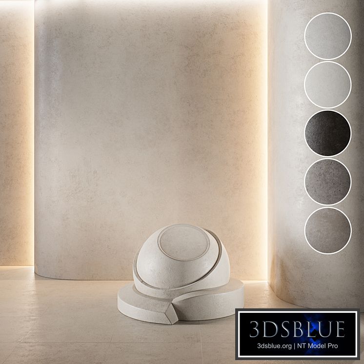 decorative plaster | Concrete set (seamless) | 35