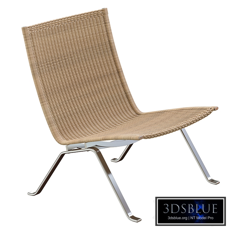 fritz hansen pk22 wicker lounge chair
