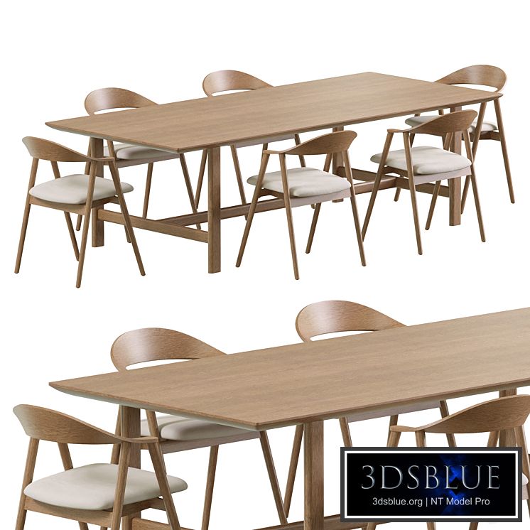 Dining Set by Coshliving Kett Karm Trestle