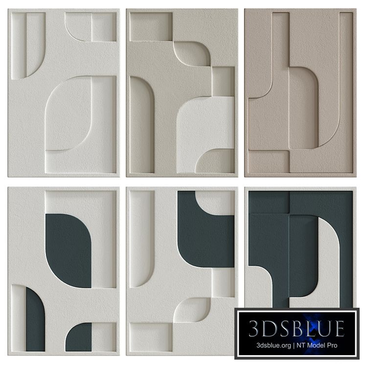 Decorative set of art paintings #69