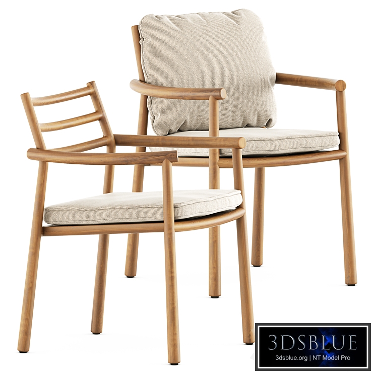 Ukiyo armchair by Tribu