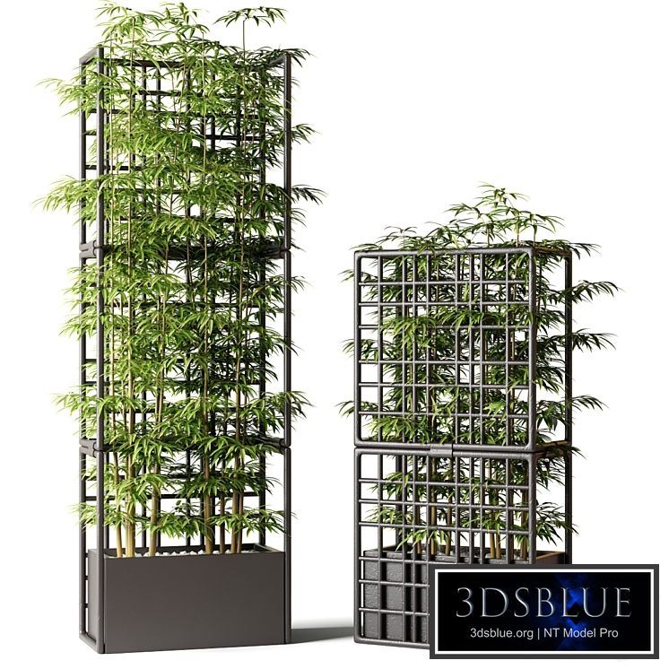 Mesh divider partition with bamboo