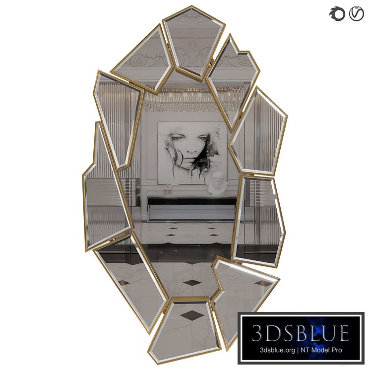 crackle mirror luxxu