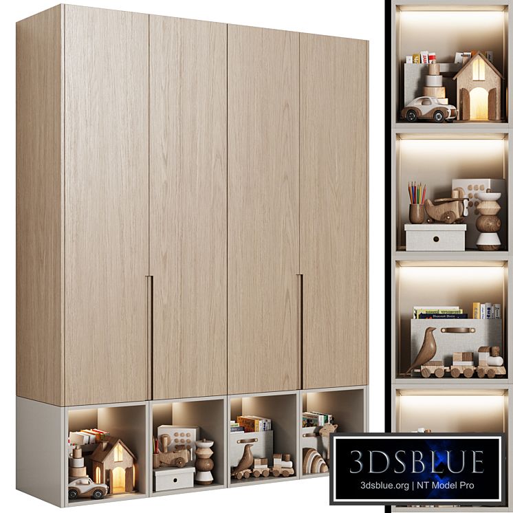 Modular children's wardrobe in a modern style 07