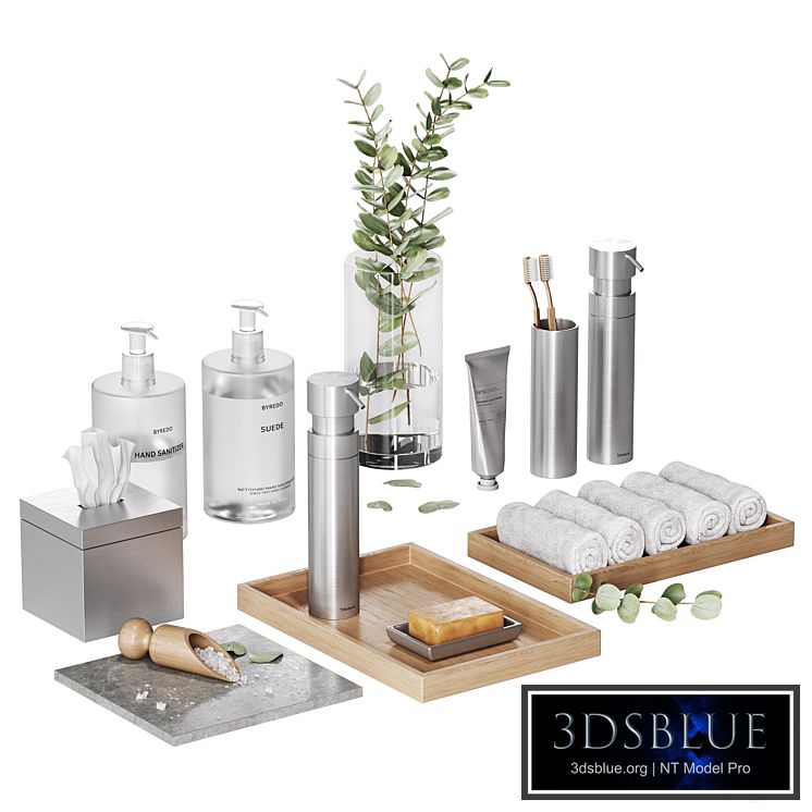 Minimalist bathroom accessories