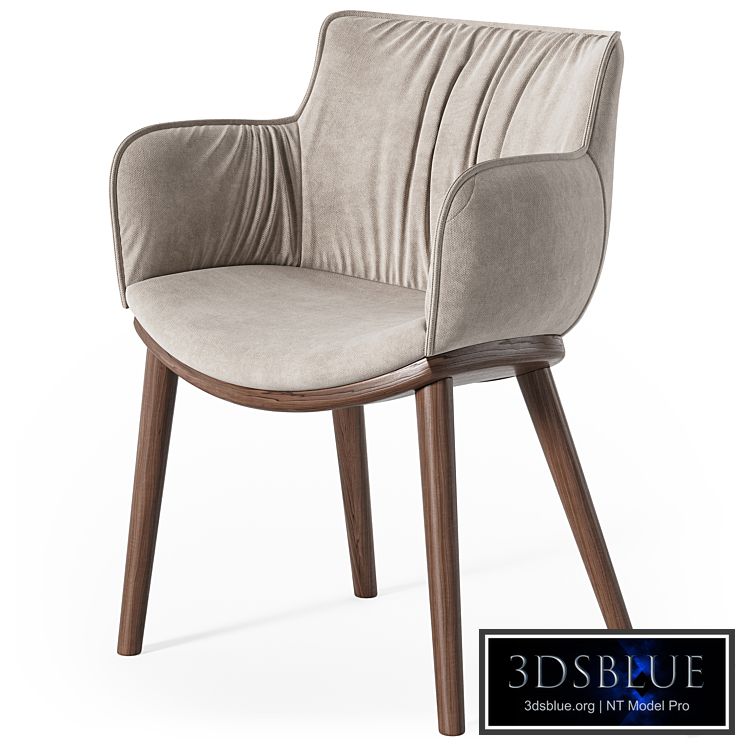 Cattelan Italia Rhonda wood armchair