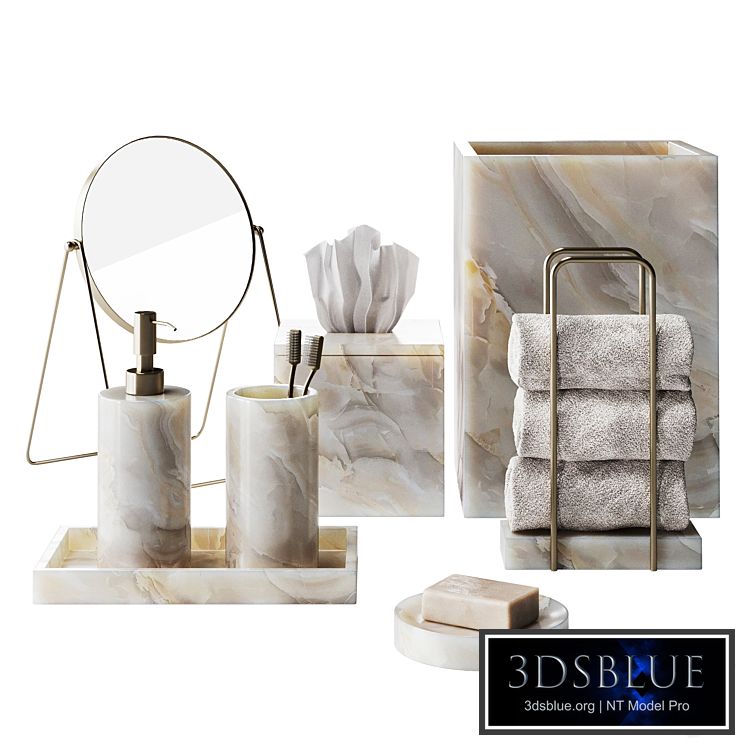 Stone bathroom accessories